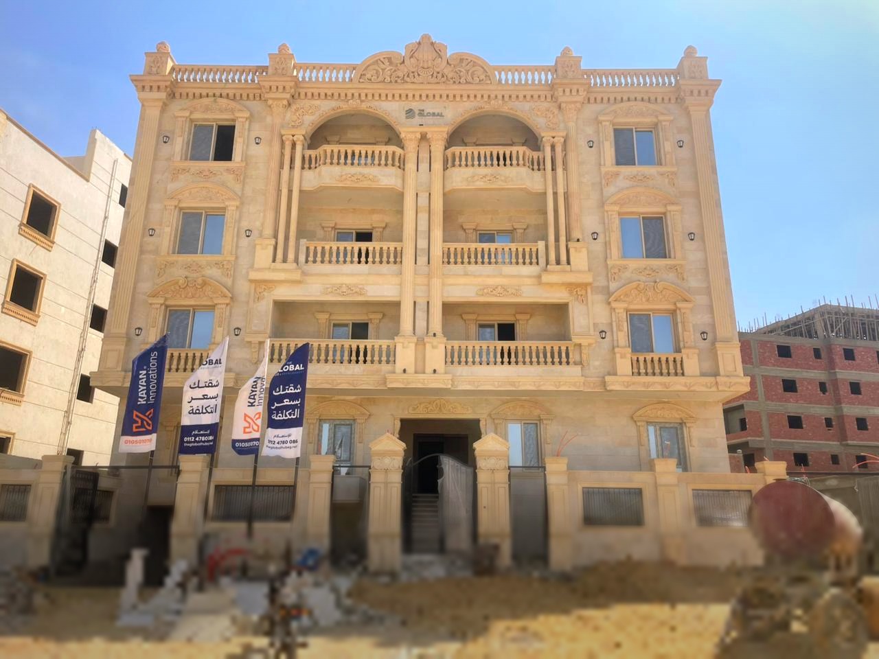 I-16 — Beit Al Watan — Facade works on site