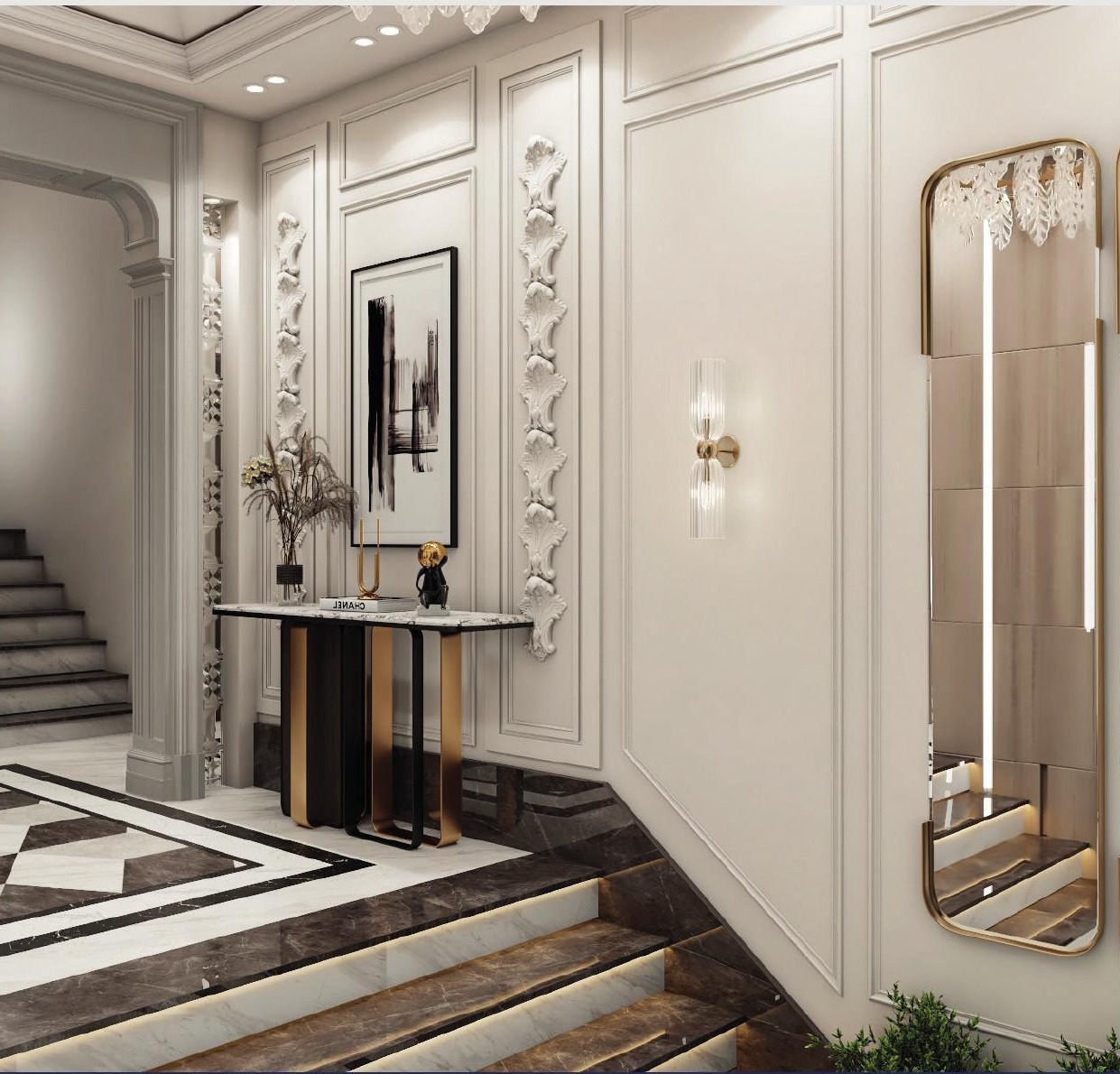 C-135 — Beit Al Watan — Entrance hall finishes