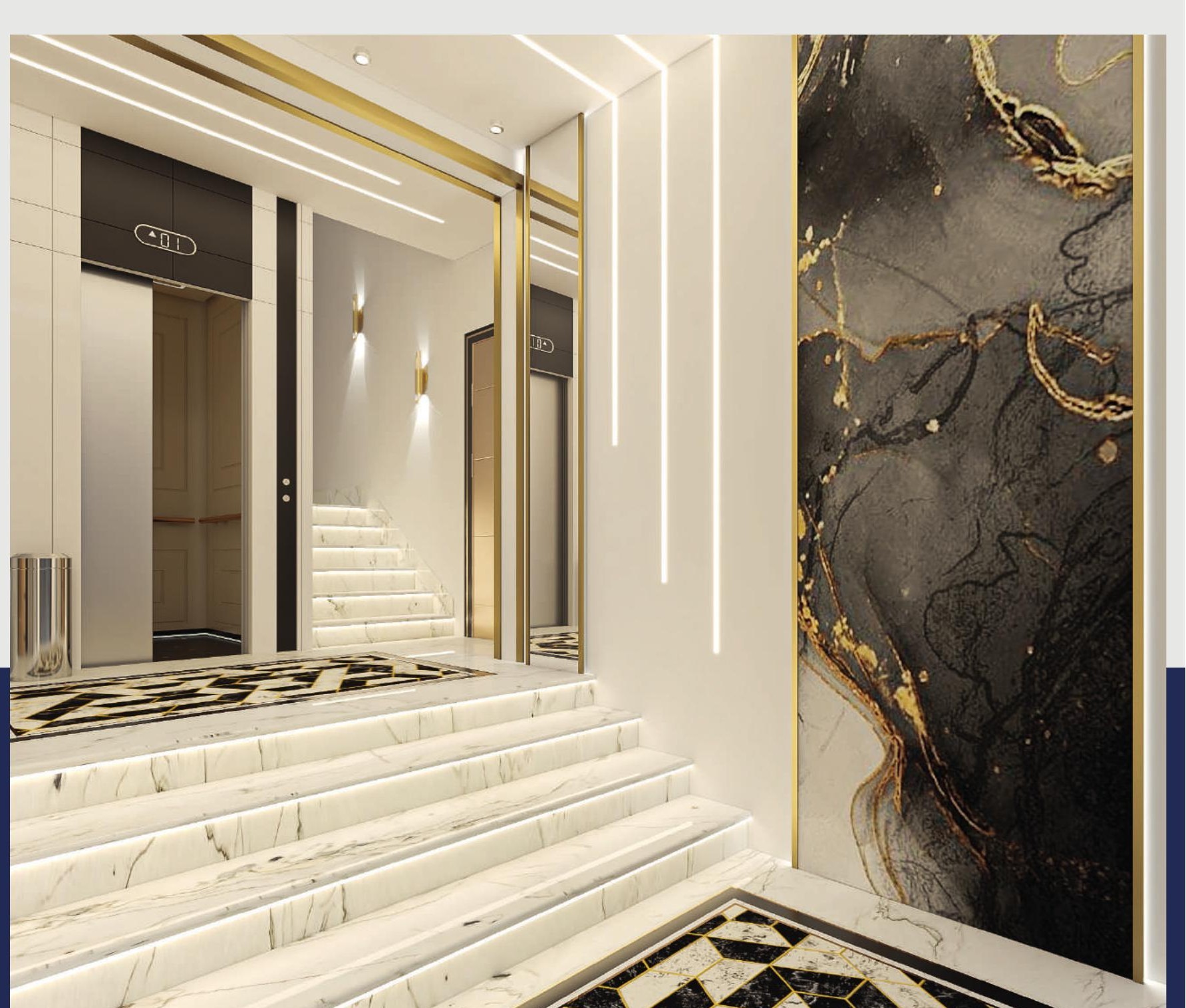 A 34 — Beit El Watan — Lift lobby finishes