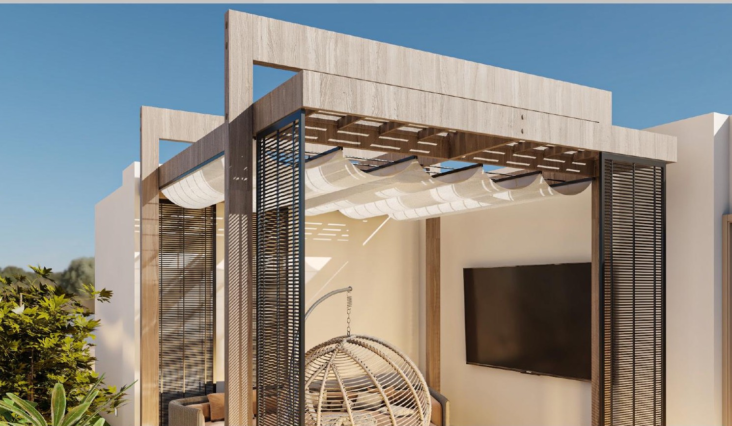 J-162 — Beit Al Watan — Pergola & shading
