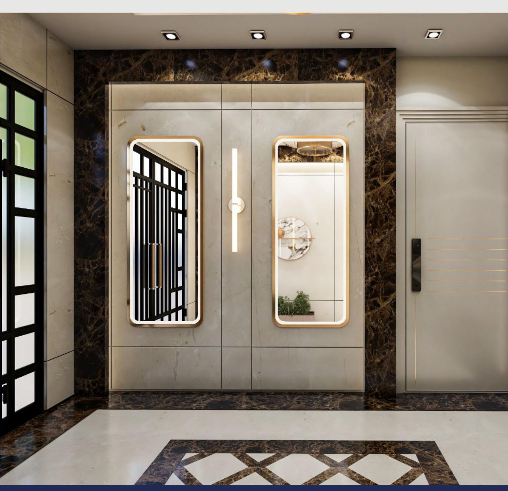 M-28 — Beit El Watan — Main door and lift lobby