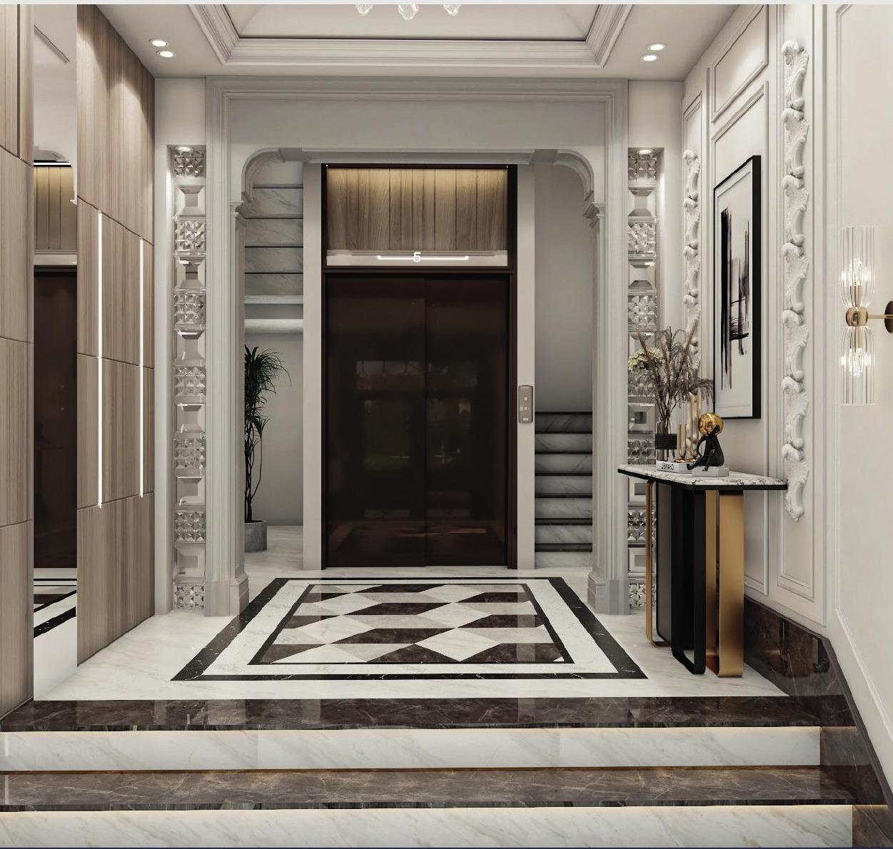 C-135 — Beit Al Watan — Lift lobby