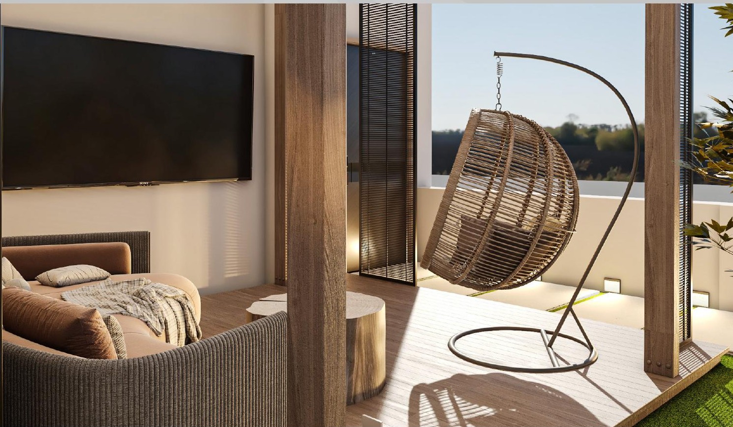 J-162 — Beit Al Watan — Roof lounge & indoor area